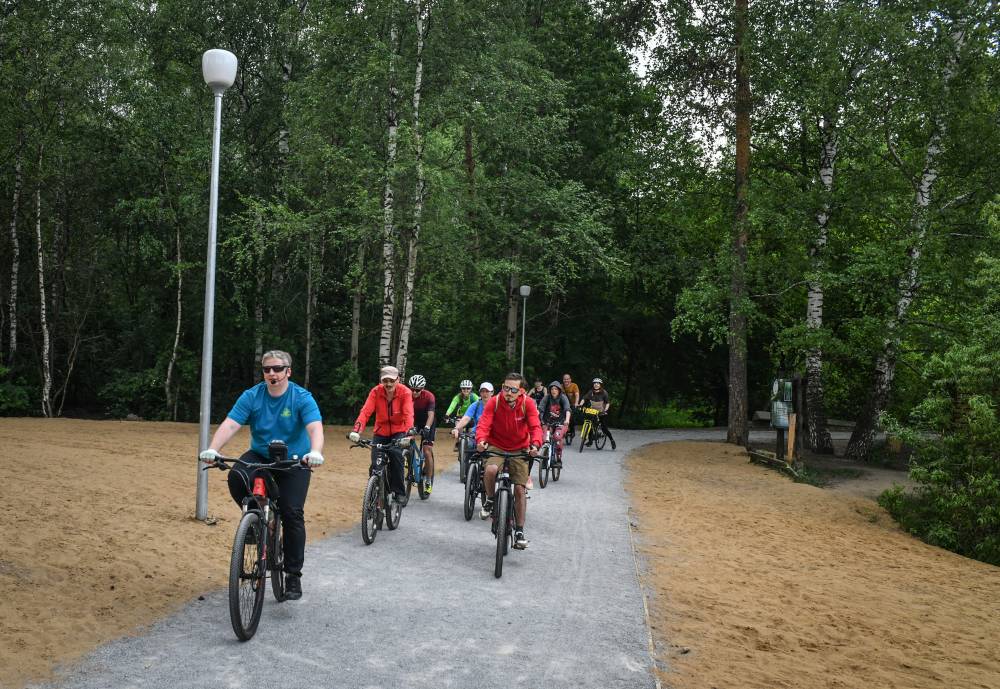 ​В Перми прошли первые спортивные экскурсии на новых маршрутах в Черняевском лесу