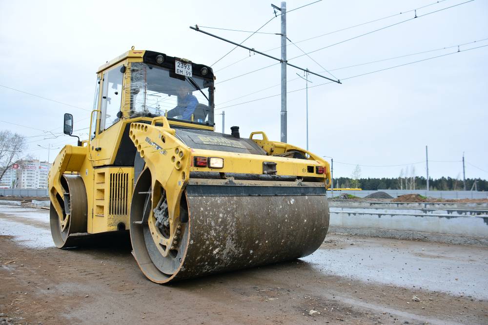 В Краснокамске досрочно завершили ремонт дороги по ул. Чапаева