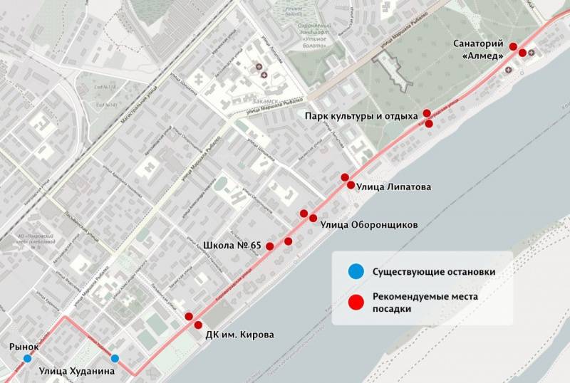 Жителям рассказали о новых остановках на автобусном маршруте № 79 в Перми 