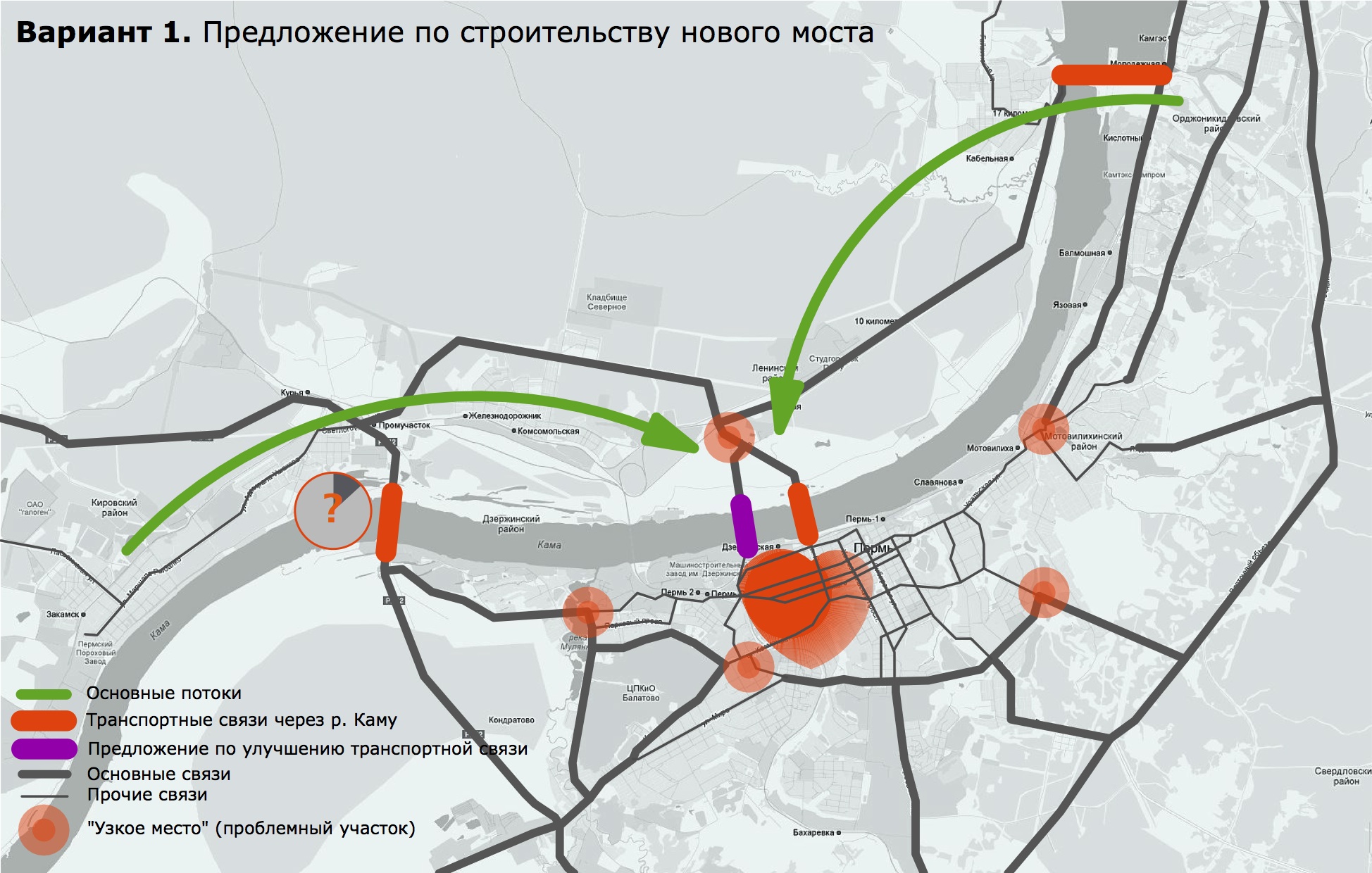 Проект нового моста через каму в перми